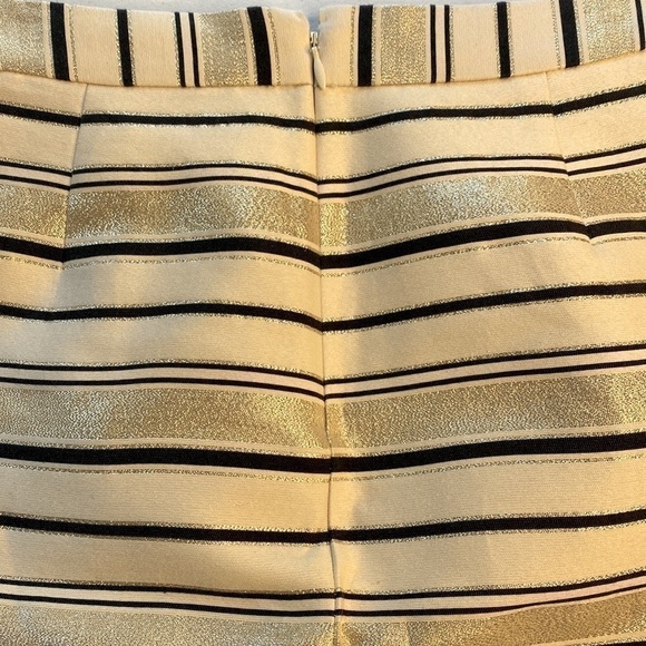 J. CREW METALLIC STRIPED SKIRT WITH POCKETS SIZE 00 - Picture 5 of 7